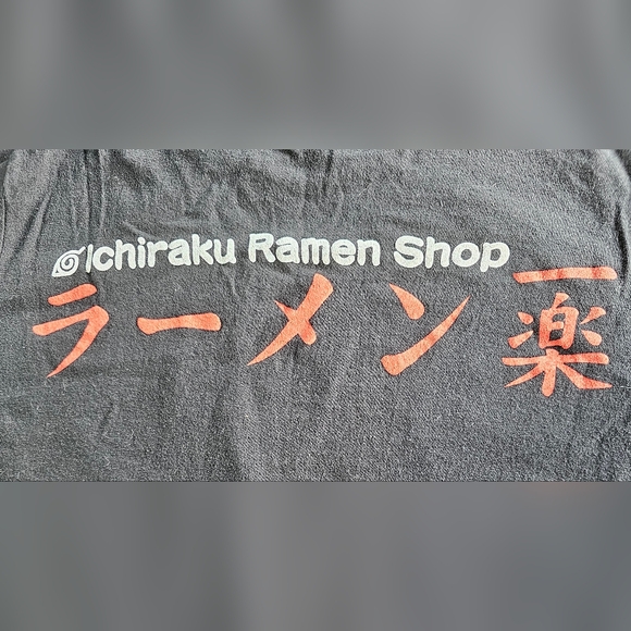 Naruto Shippuden Anime Ichiraku Ramen Shop Black Graphic T-Shirt Size Small - Picture 5 of 5